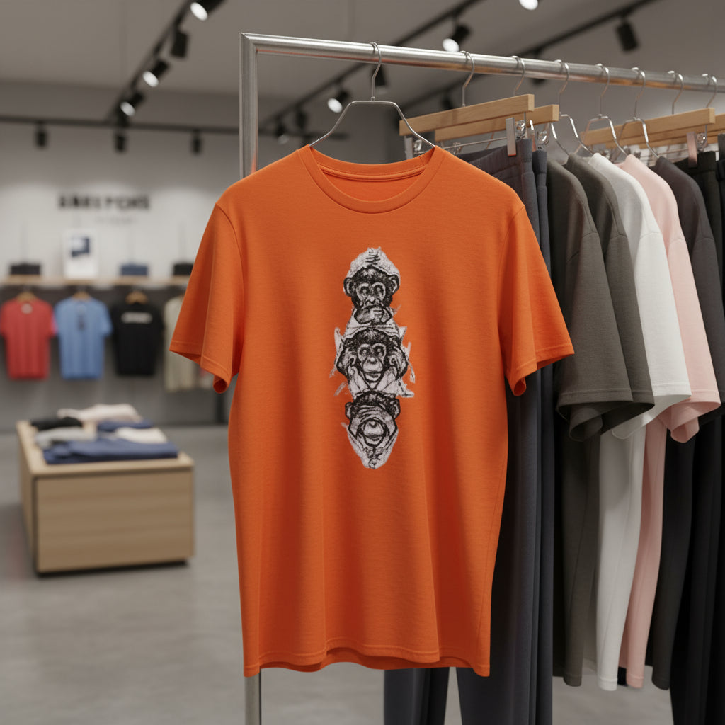 Playful Monkey Graphic Unisex Softstyle T-Shirt - Perfect for Animal Lovers