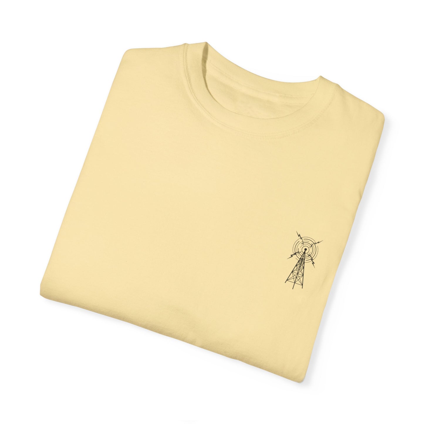 Unisex Garment-Dyed T-Shirt - Vintage TV Head Design