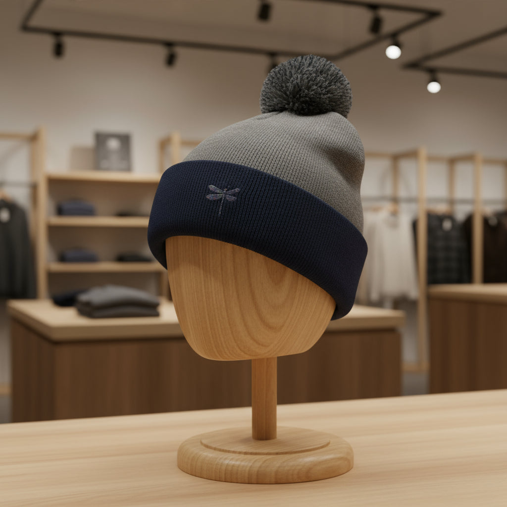 Cozy Pom-Pom Knit Cap - Perfect Winter Accessory