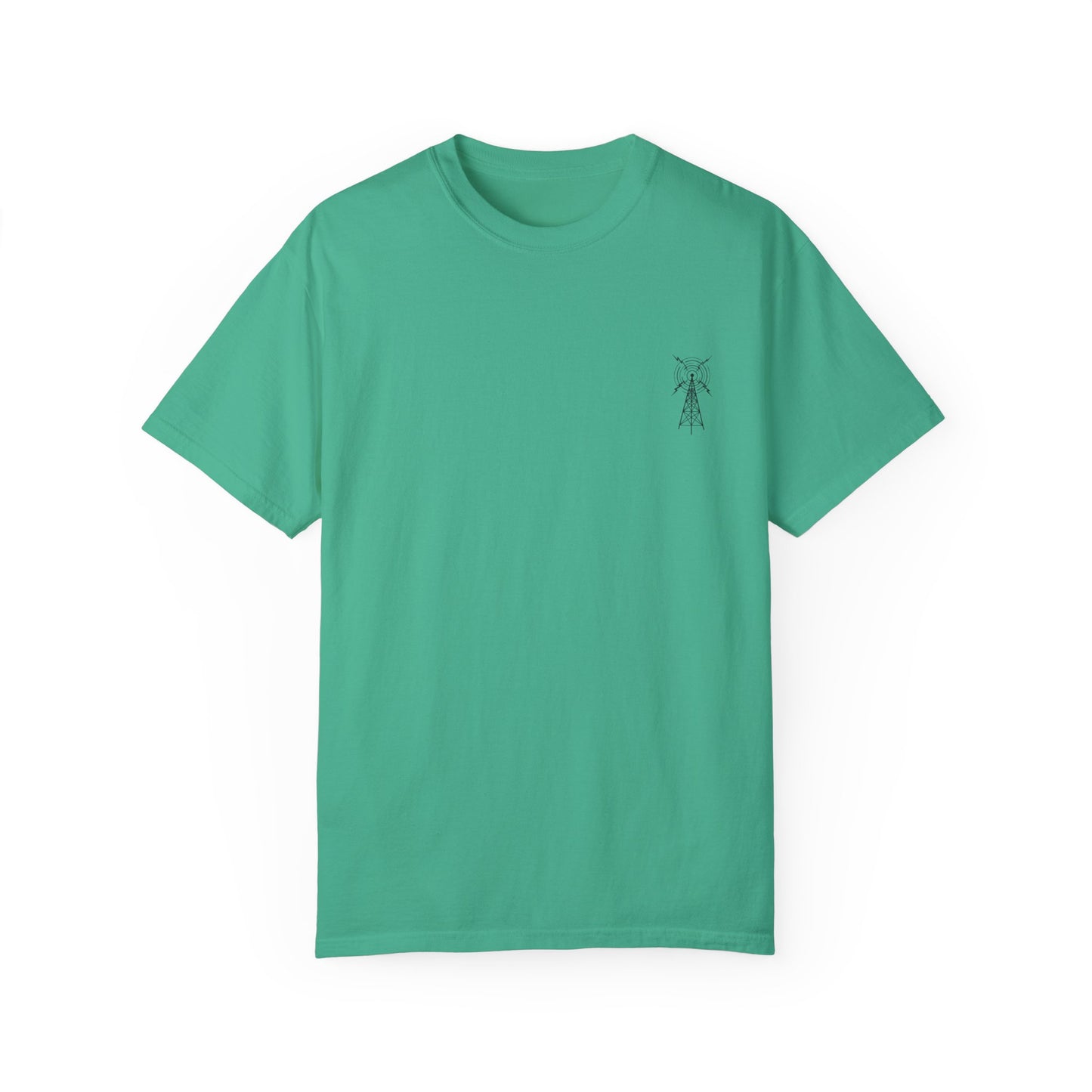 Unisex Garment-Dyed T-Shirt - Vintage TV Head Design