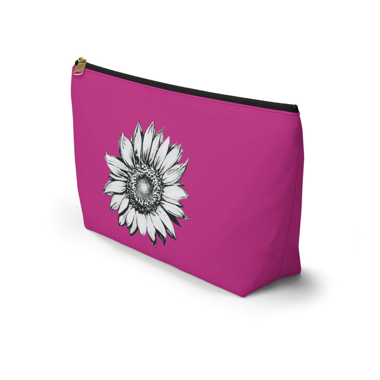 Floral Accessory Pouch - Sunflower Design