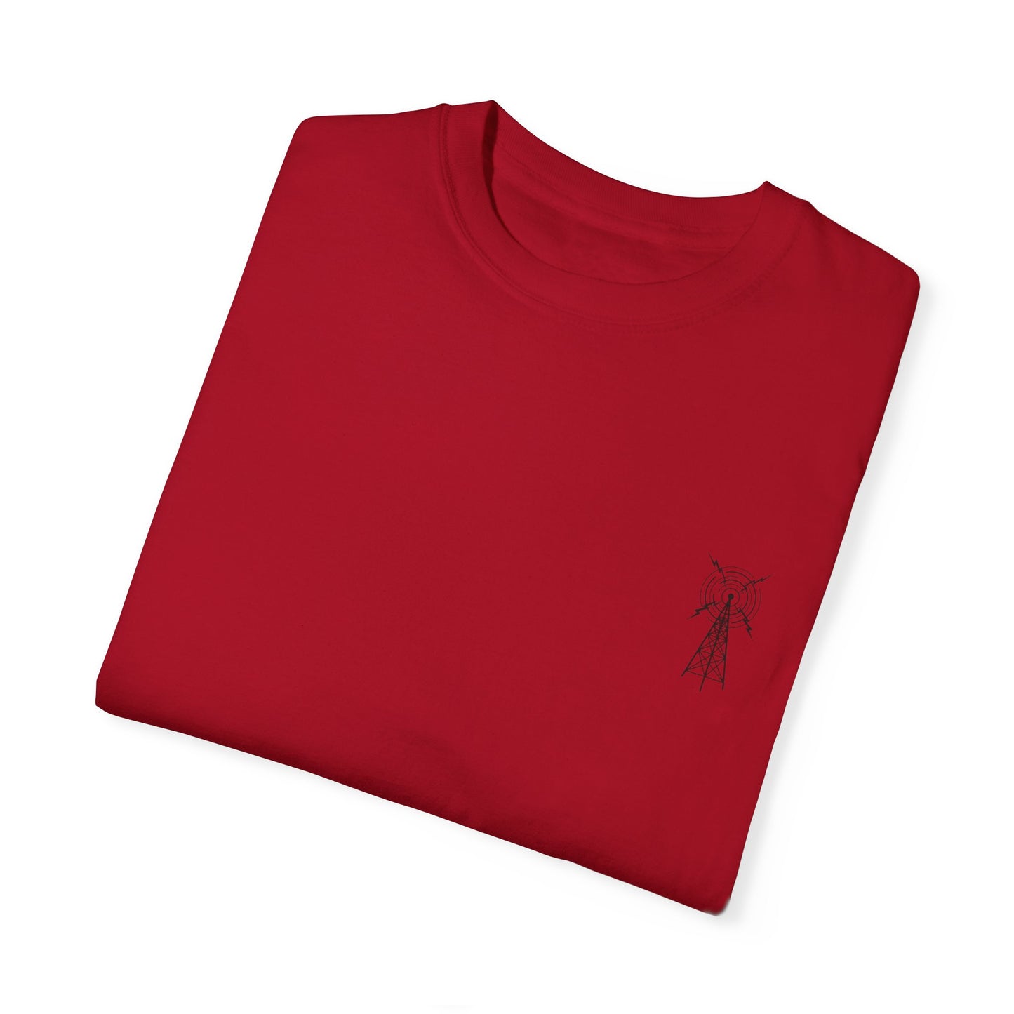 Unisex Garment-Dyed T-Shirt - Vintage TV Head Design