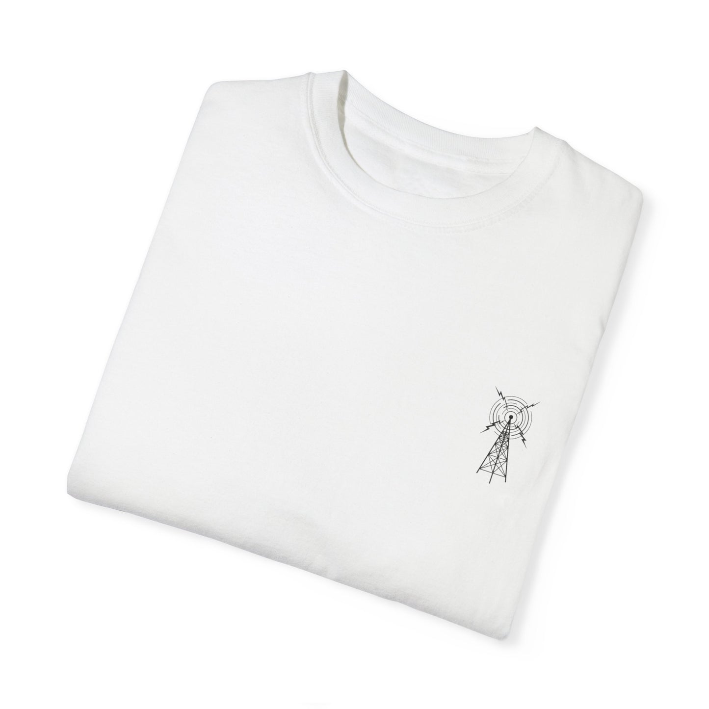 Unisex Garment-Dyed T-Shirt - Vintage TV Head Design