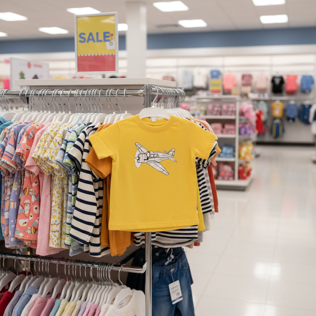 Toddler Airplane Graphic Tee - Adventure & Playful Style for Kids