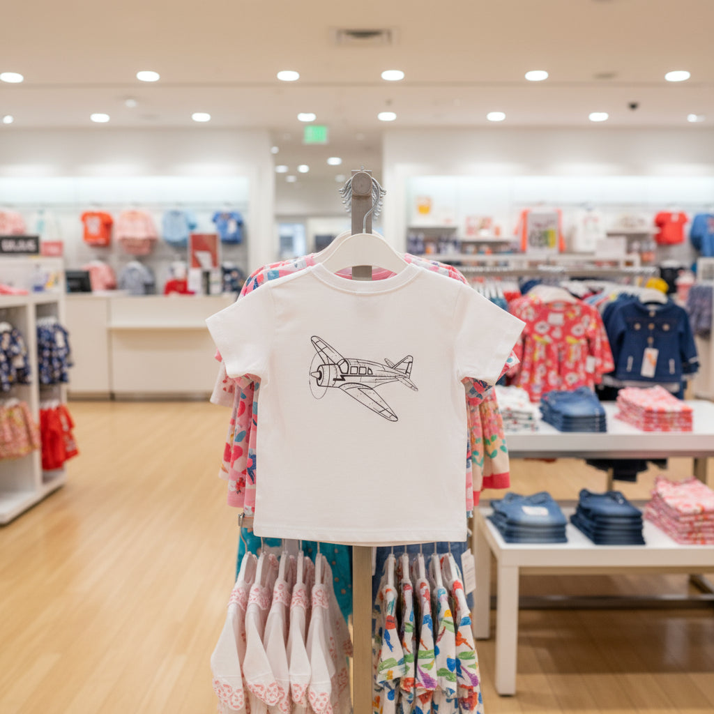 Toddler Airplane Graphic Tee - Adventure & Playful Style for Kids