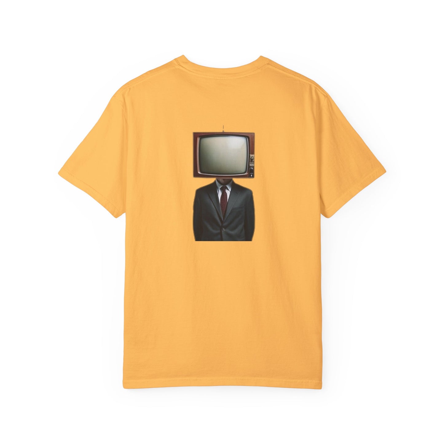 Unisex Garment-Dyed T-Shirt - Vintage TV Head Design