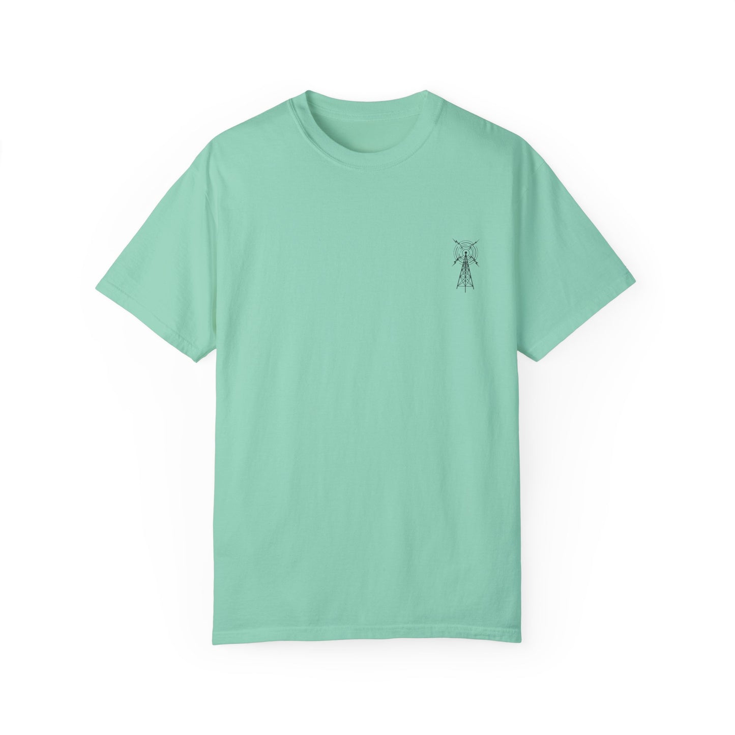 Unisex Garment-Dyed T-Shirt - Vintage TV Head Design