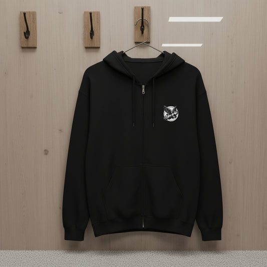 Cozy Zip-Up Hoodie with Unique Design – Perfect for Everyday Wear