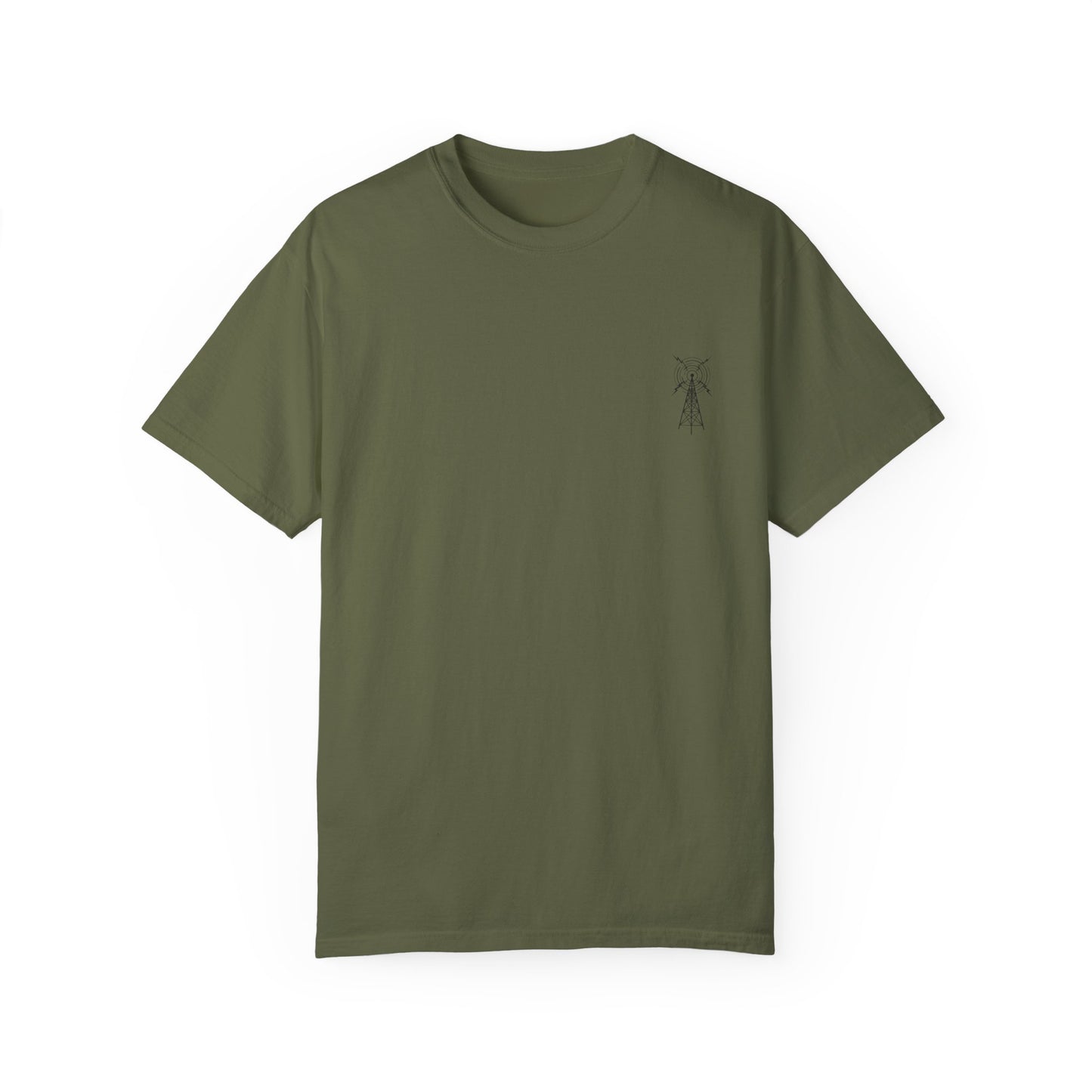 Unisex Garment-Dyed T-Shirt - Vintage TV Head Design