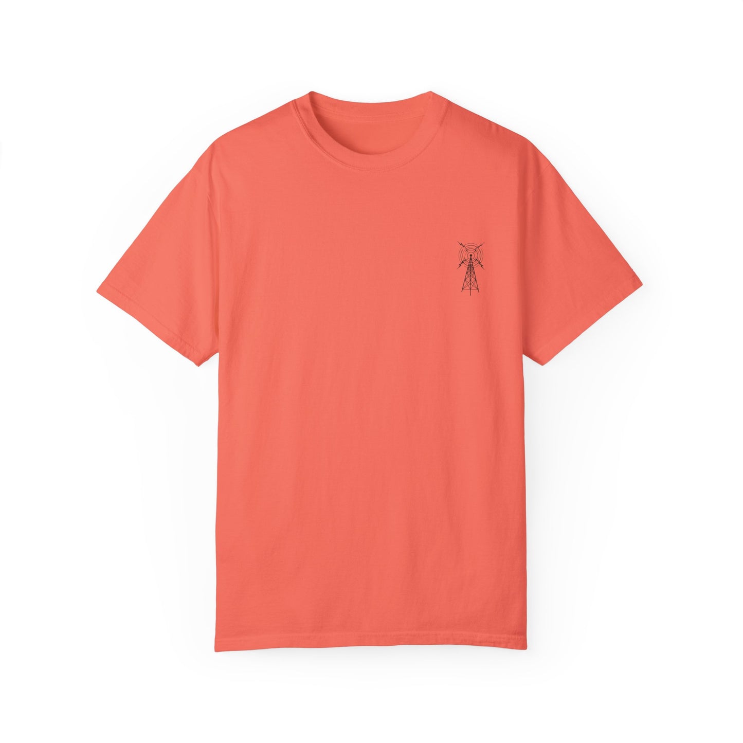 Unisex Garment-Dyed T-Shirt - Vintage TV Head Design