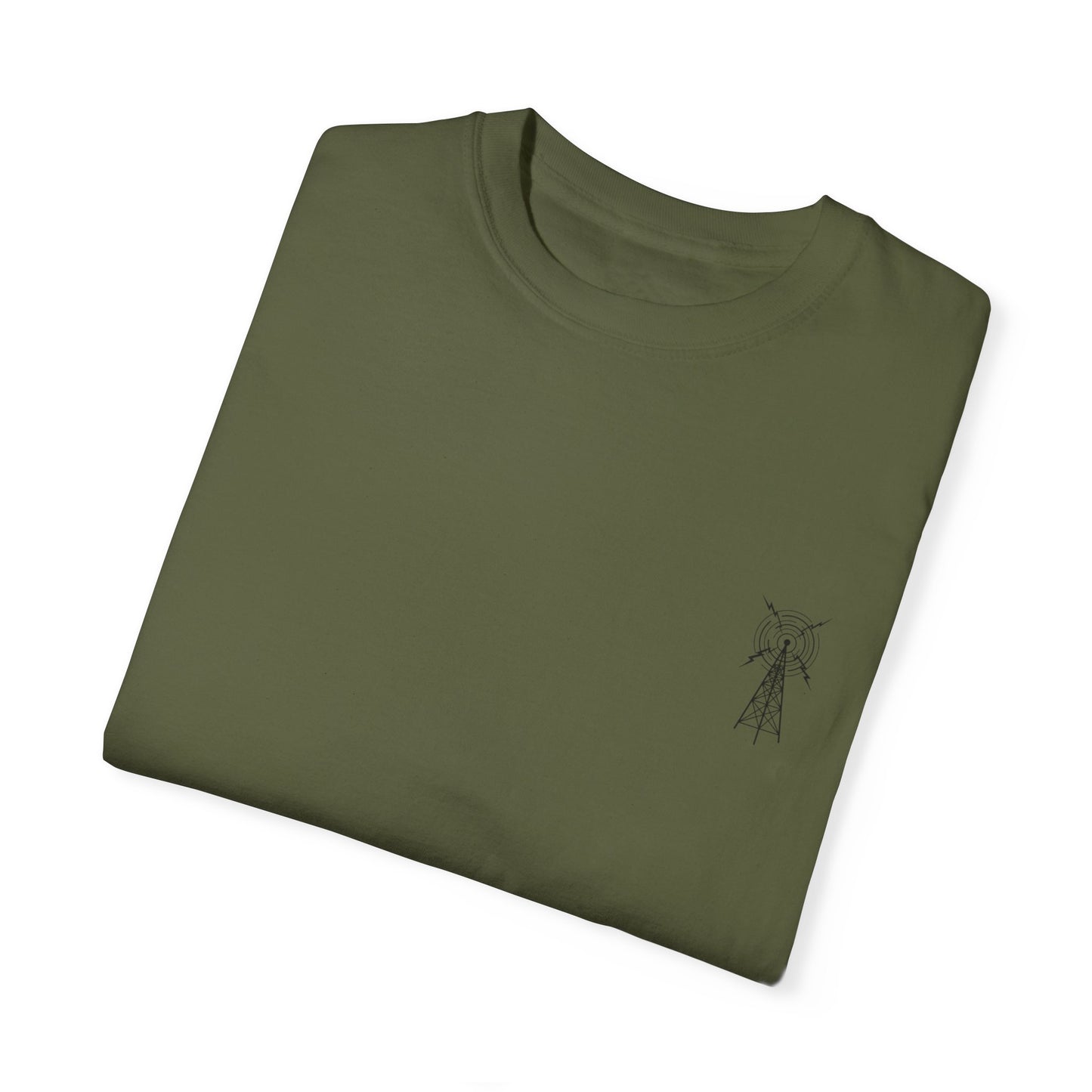 Unisex Garment-Dyed T-Shirt - Vintage TV Head Design
