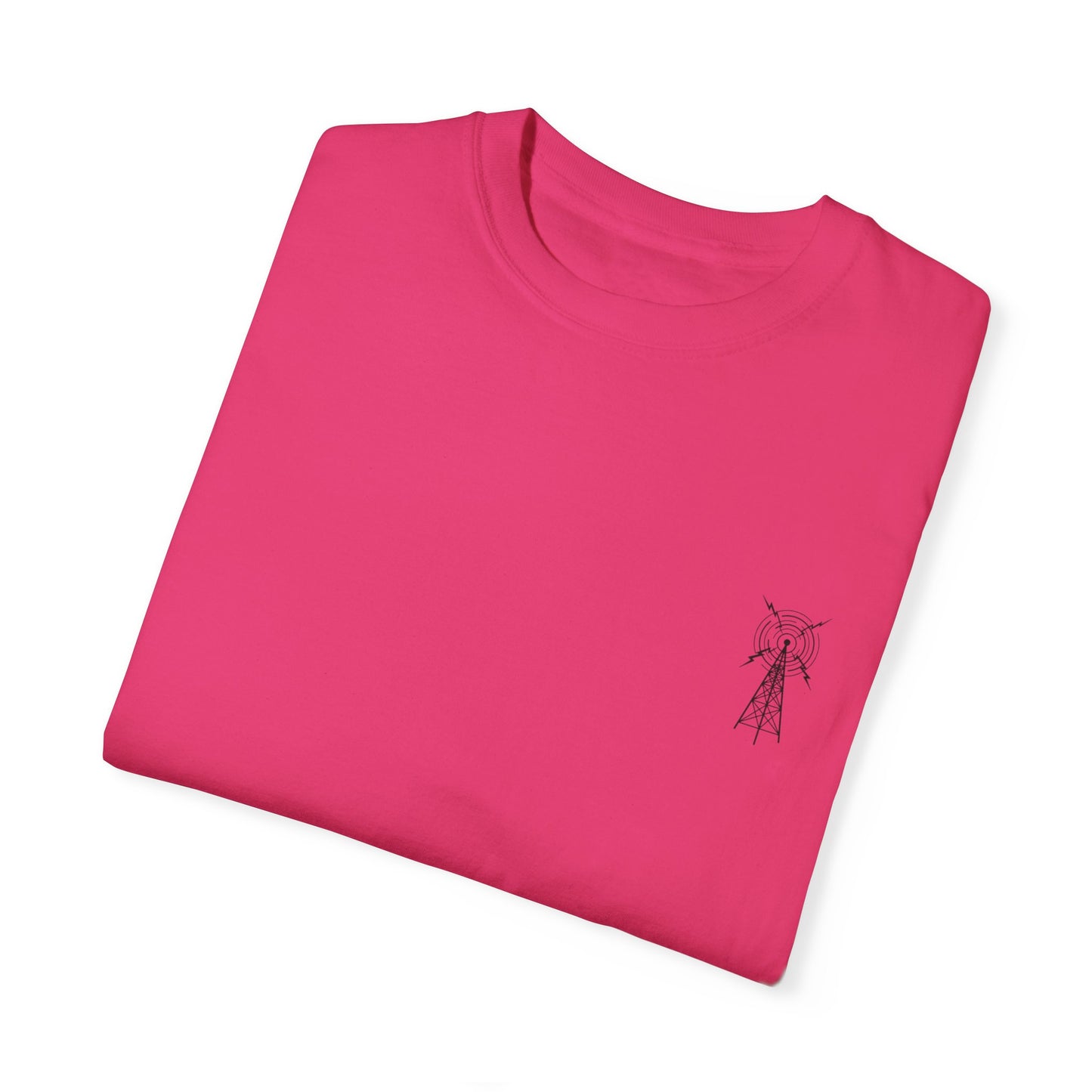 Unisex Garment-Dyed T-Shirt - Vintage TV Head Design