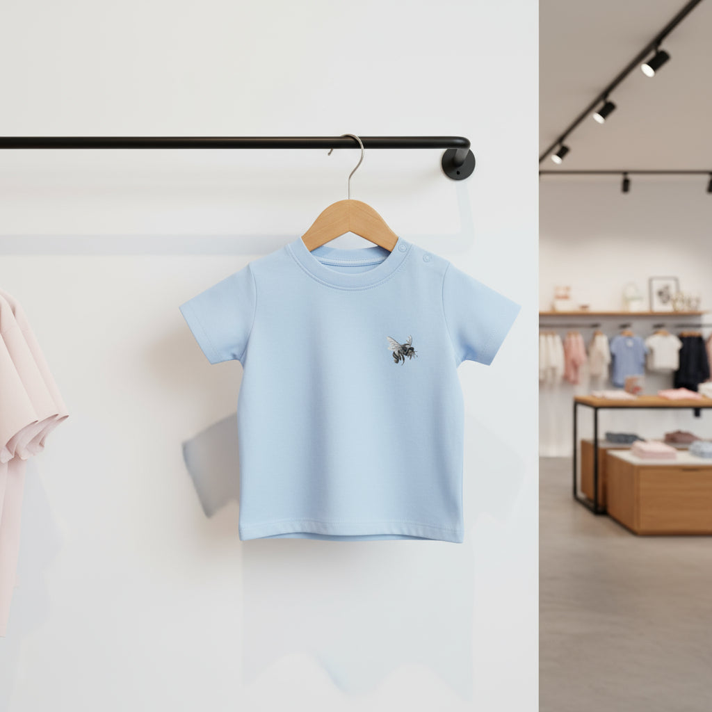 Cute Snail Baby T-Shirt for Infants - Soft Cotton Toddler Tee