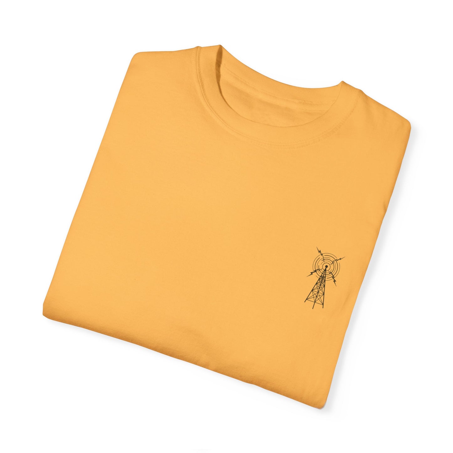 Unisex Garment-Dyed T-Shirt - Vintage TV Head Design