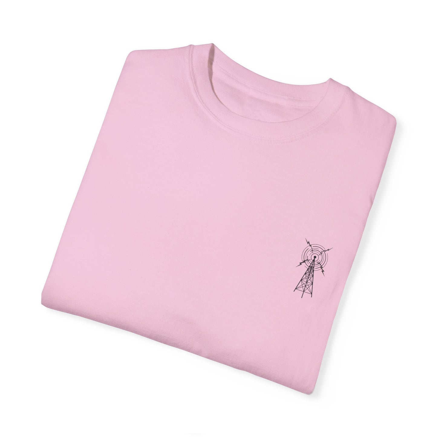 Unisex Garment-Dyed T-Shirt - Vintage TV Head Design