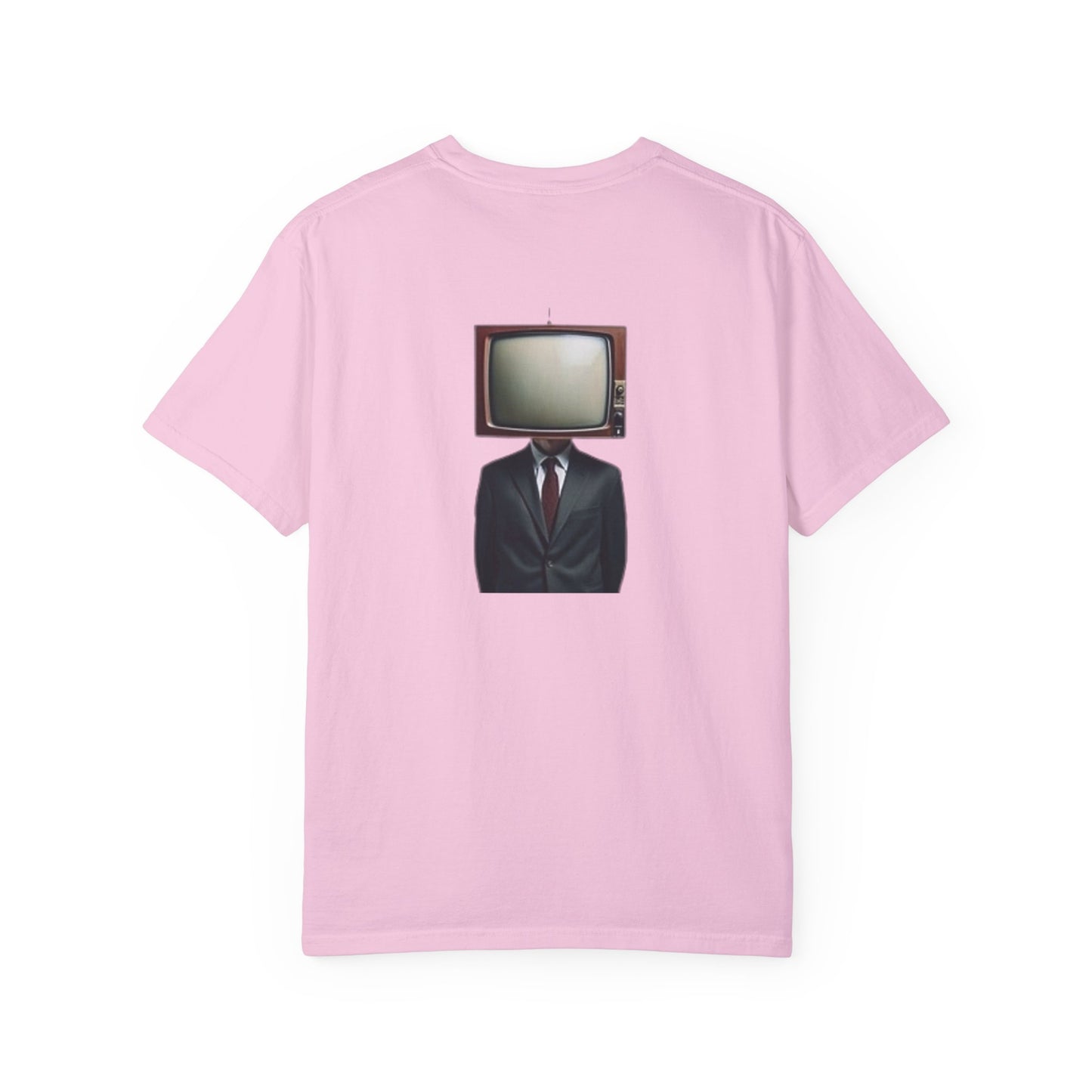 Unisex Garment-Dyed T-Shirt - Vintage TV Head Design