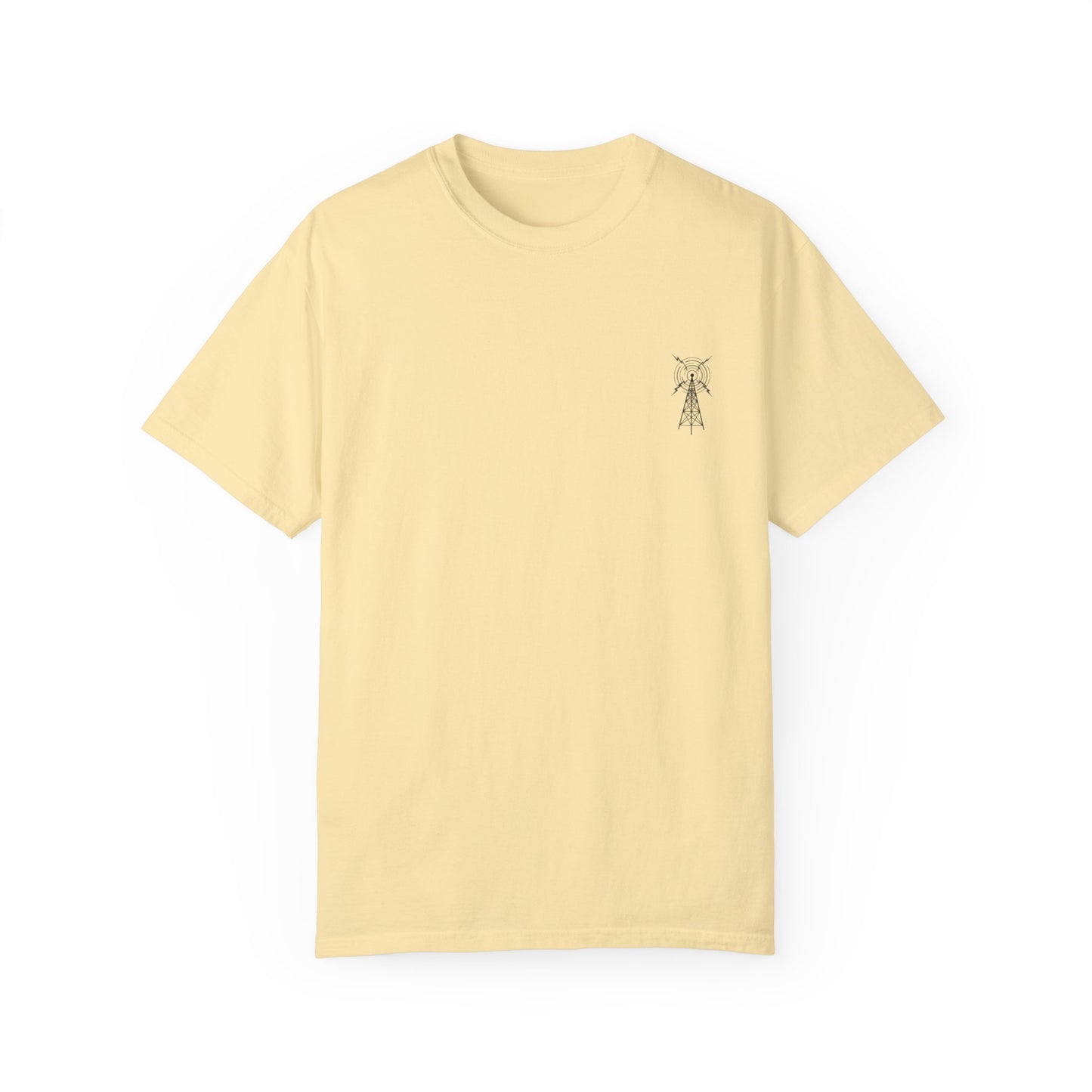 Unisex Garment-Dyed T-Shirt - Vintage TV Head Design