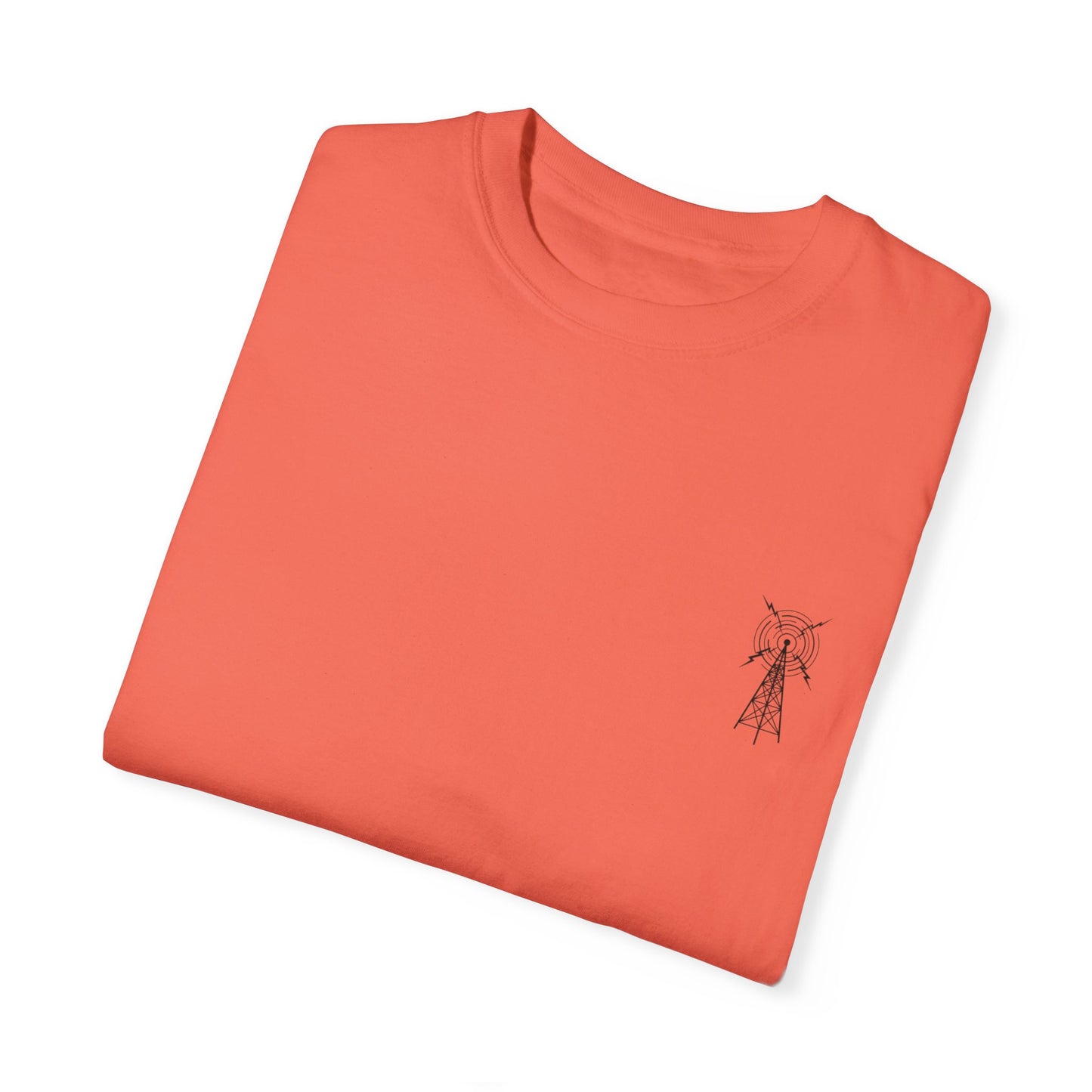 Unisex Garment-Dyed T-Shirt - Vintage TV Head Design