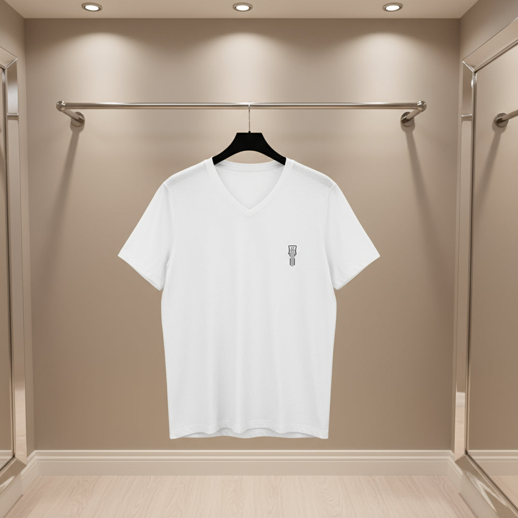 Texas Outline V-Neck Tee for Casual Comfort