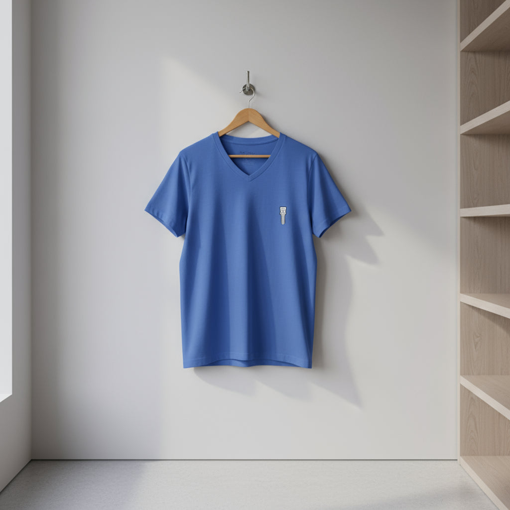 Texas Outline V-Neck Tee for Casual Comfort
