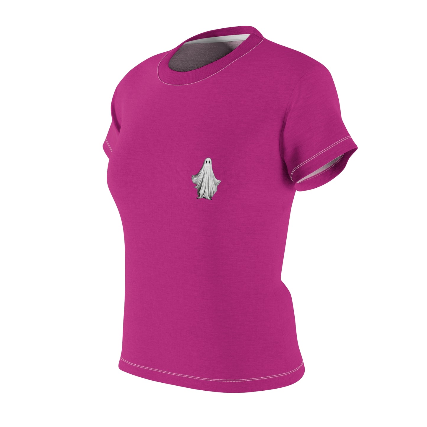 Hauntingly Cute Ghost Tee for Women - Perfect for Halloween Celebrations