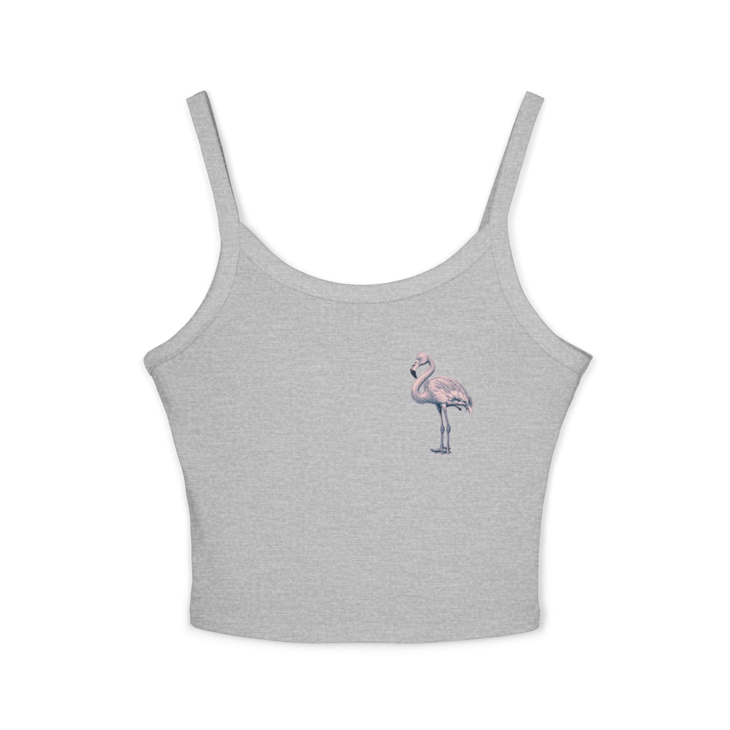Chic Flamingo Graphic Spaghetti Strap Tank Top for Women