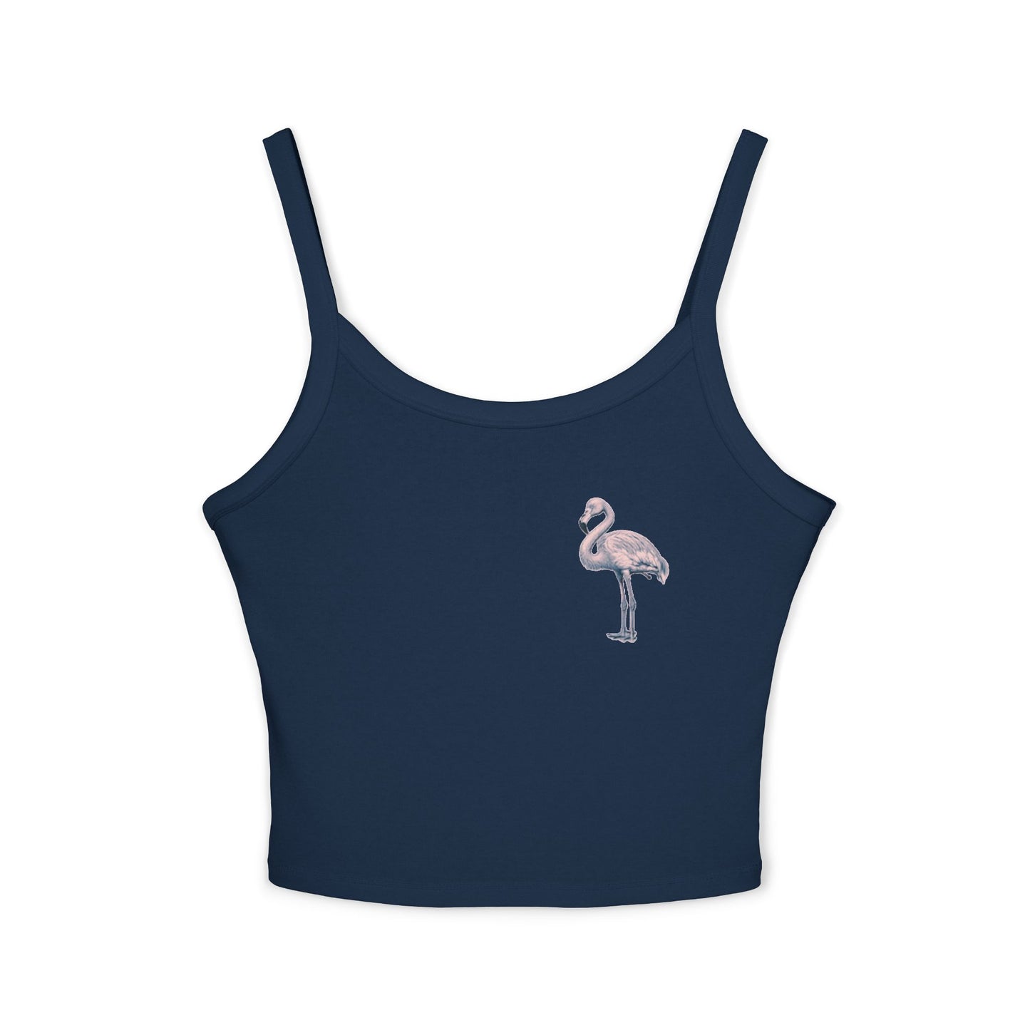 Chic Flamingo Graphic Spaghetti Strap Tank Top for Women