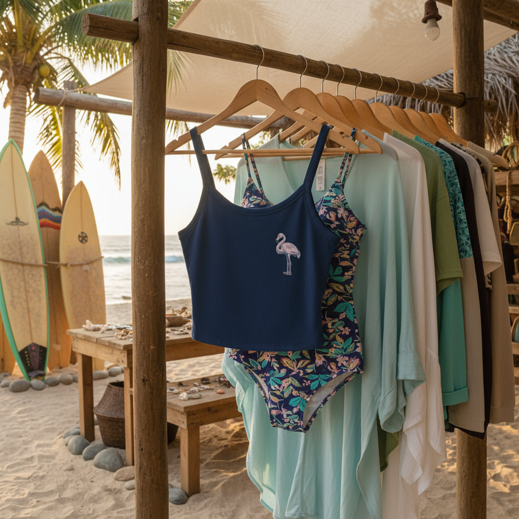 Chic Flamingo Graphic Spaghetti Strap Tank Top for Women