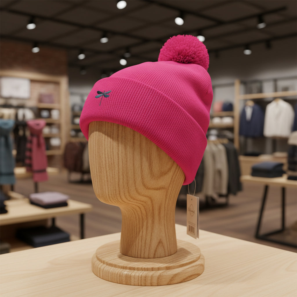 Cozy Pom-Pom Knit Cap - Perfect Winter Accessory