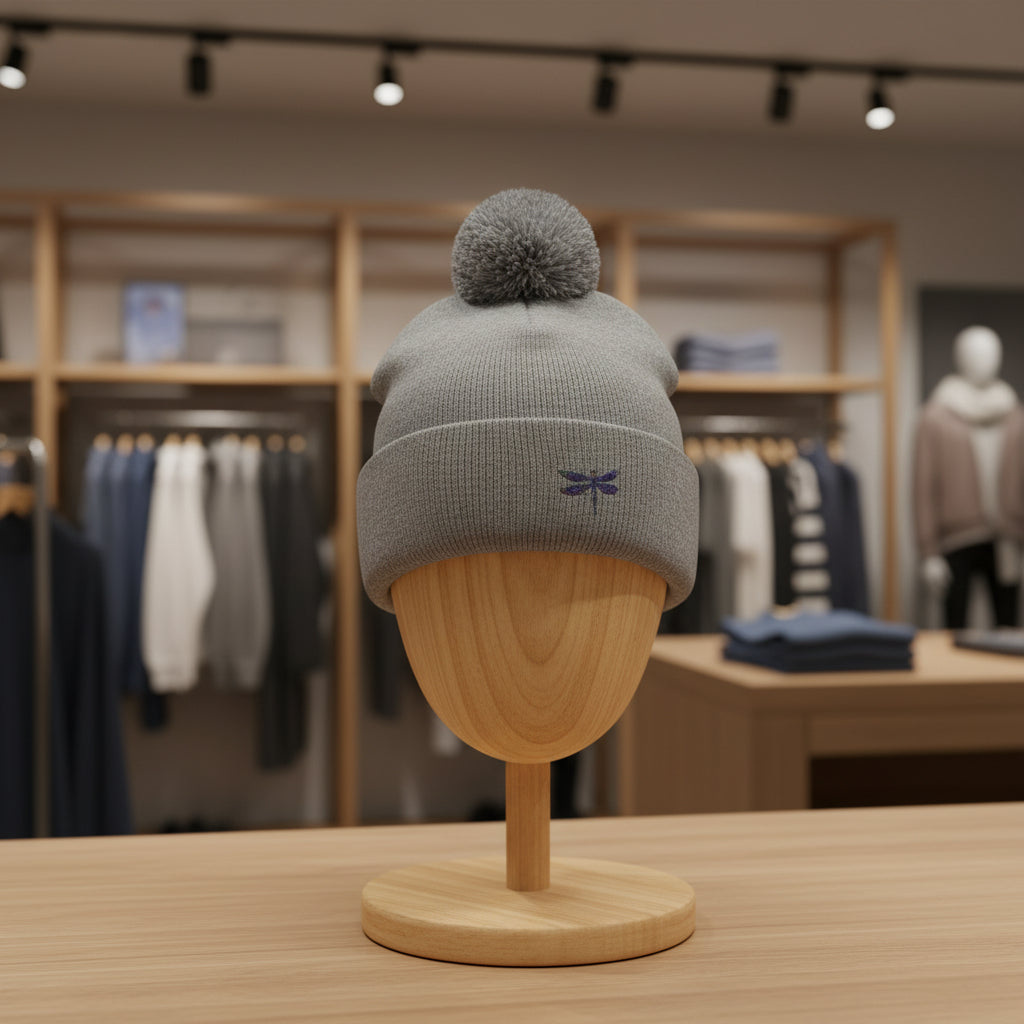 Cozy Pom-Pom Knit Cap - Perfect Winter Accessory