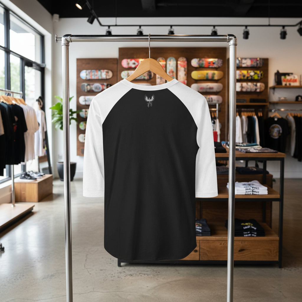 Trendy Unisex Three-Quarter Sleeve Raglan Shirt - Casual Cool Style for Everyday Wear