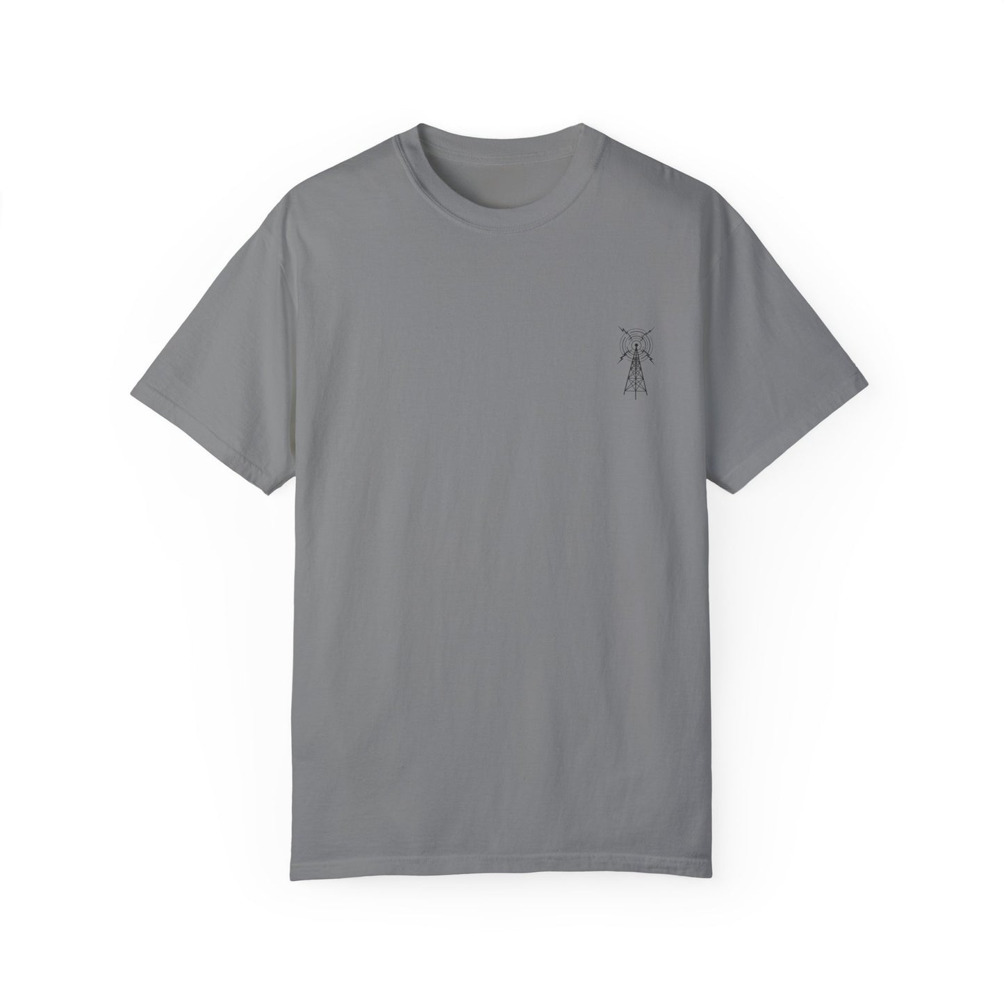 Unisex Garment-Dyed T-Shirt - Vintage TV Head Design