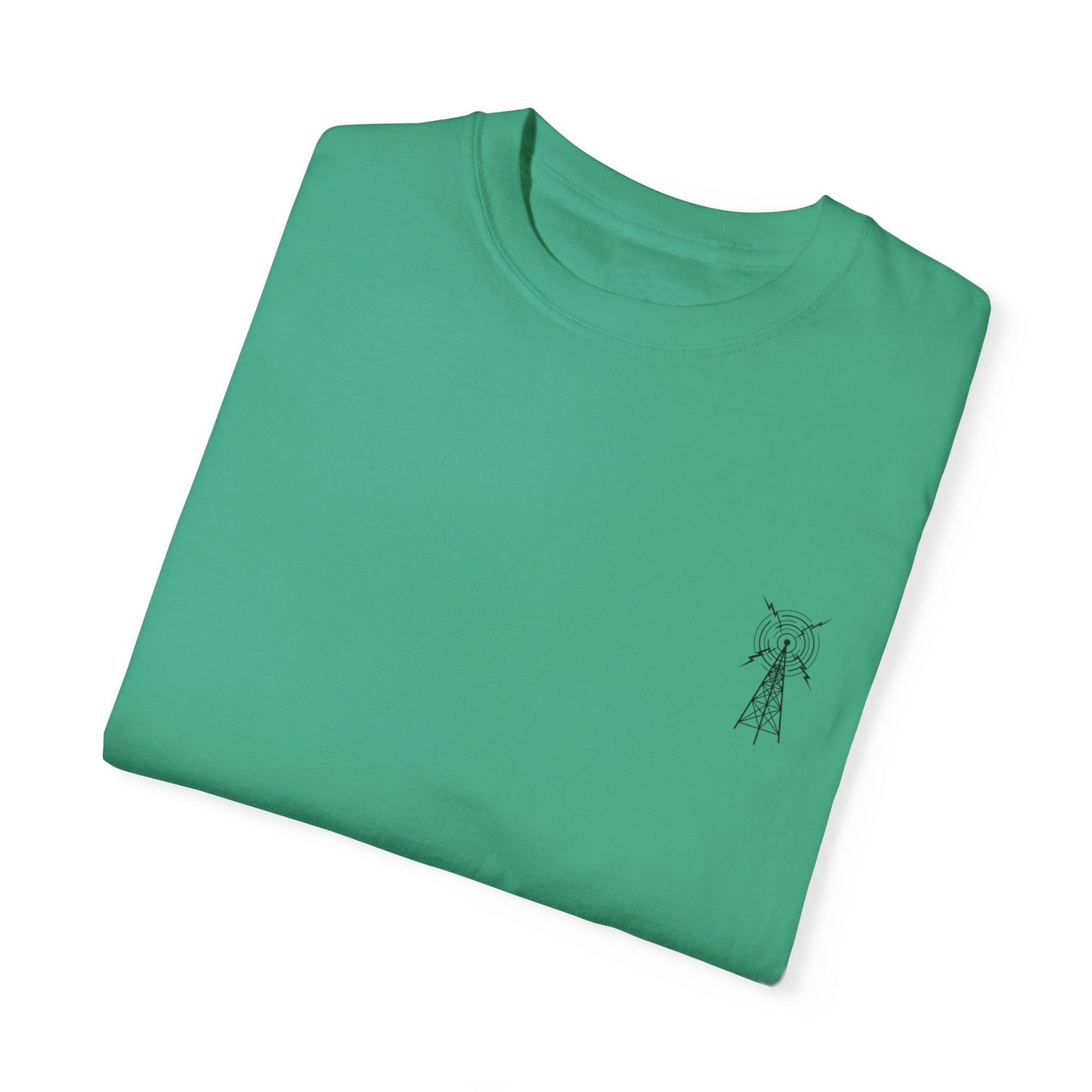 Unisex Garment-Dyed T-Shirt - Vintage TV Head Design