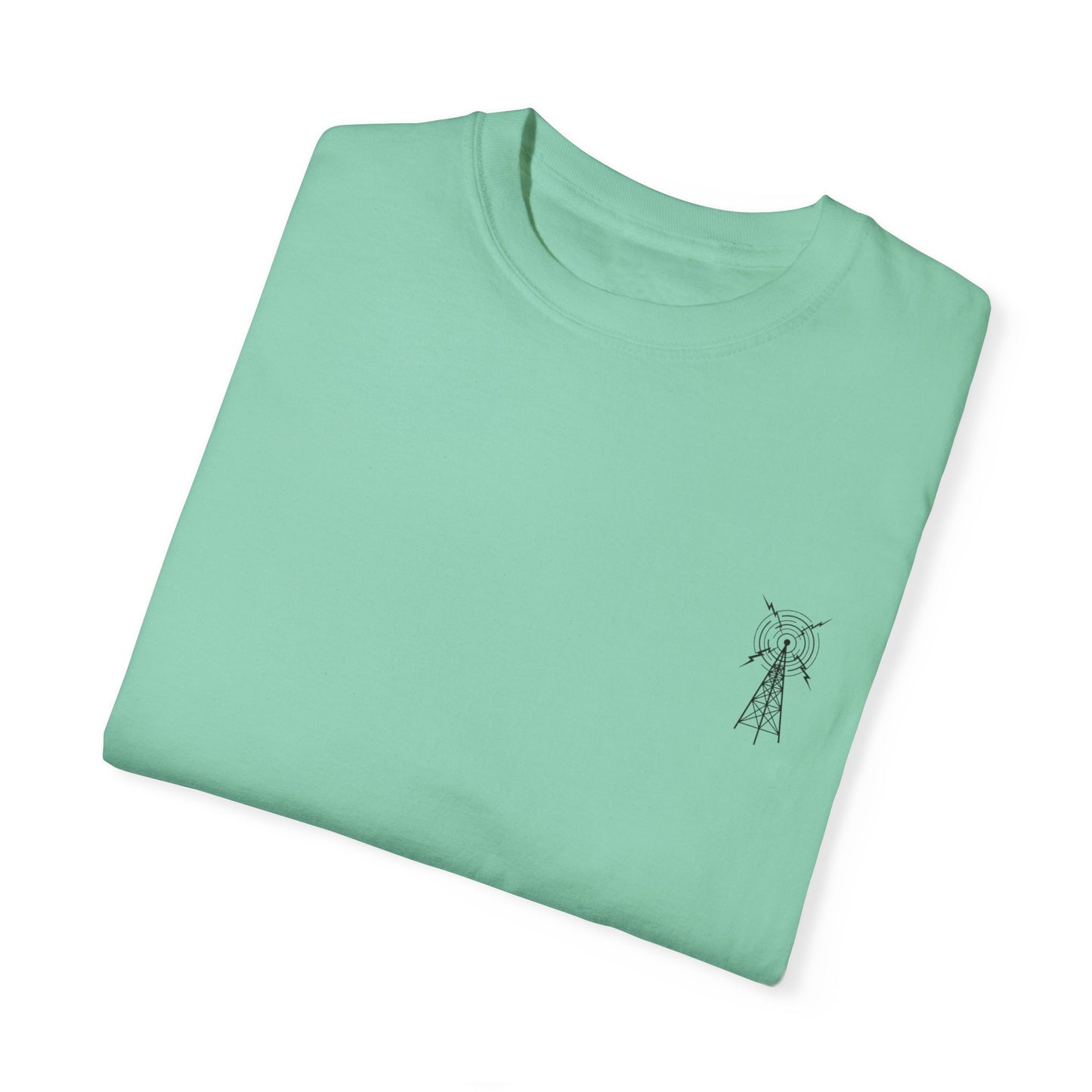 Unisex Garment-Dyed T-Shirt - Vintage TV Head Design