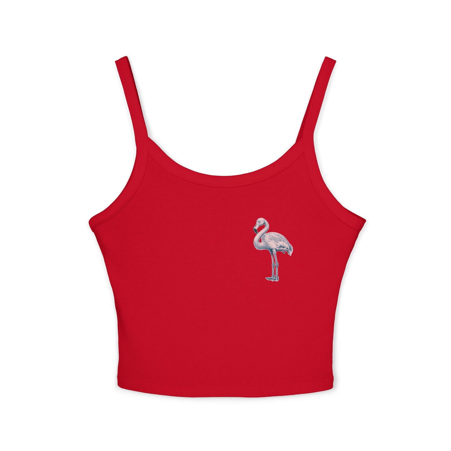 Chic Flamingo Graphic Spaghetti Strap Tank Top for Women