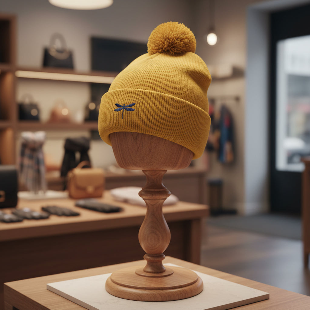 Cozy Pom-Pom Knit Cap - Perfect Winter Accessory