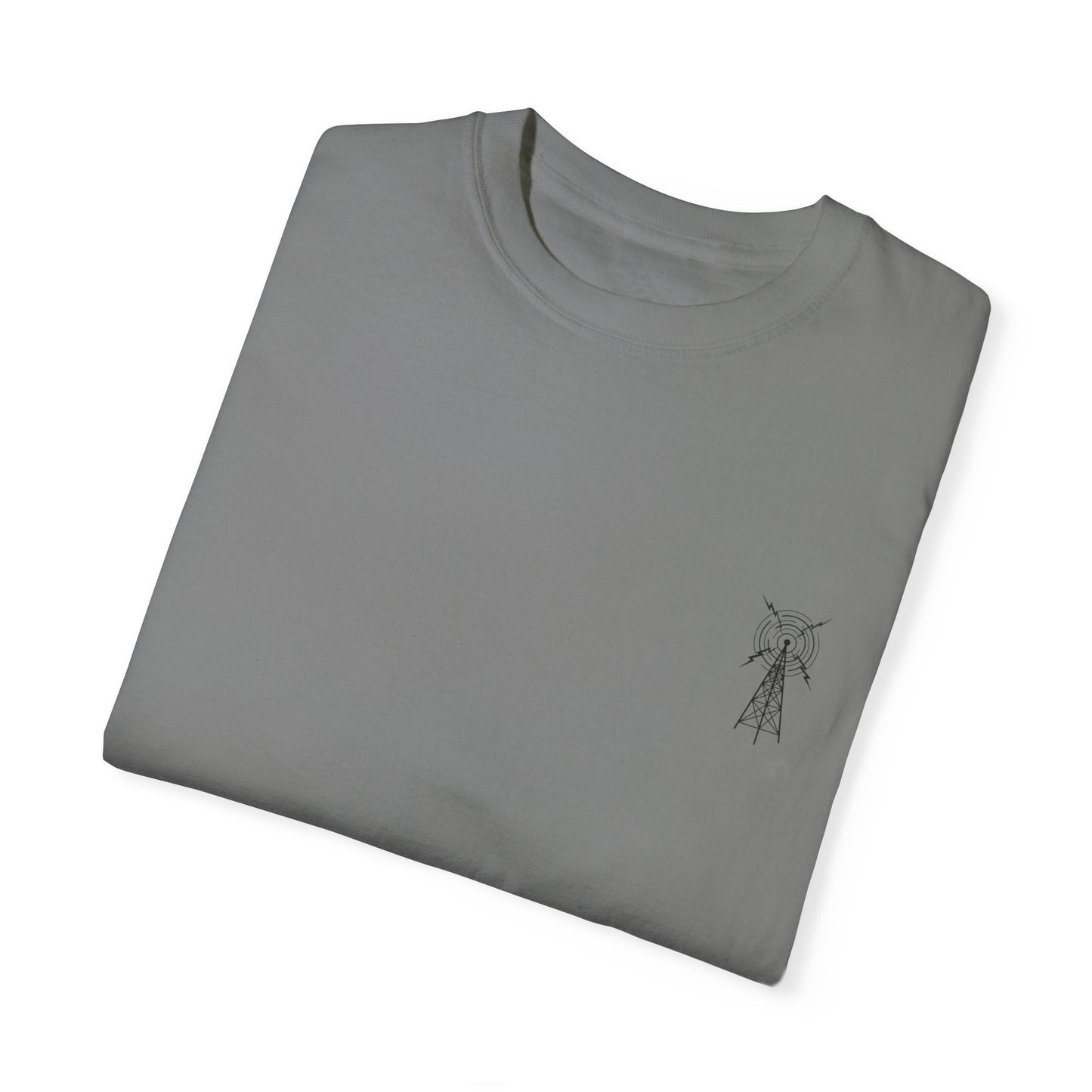 Unisex Garment-Dyed T-Shirt - Vintage TV Head Design