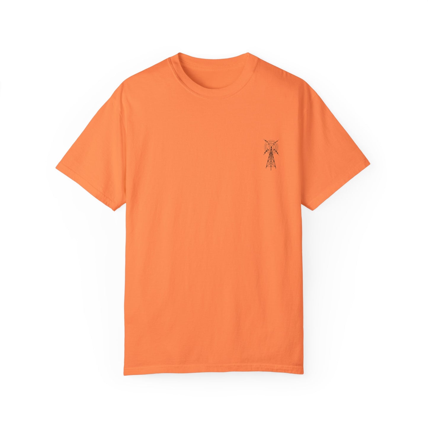 Unisex Garment-Dyed T-Shirt - Vintage TV Head Design