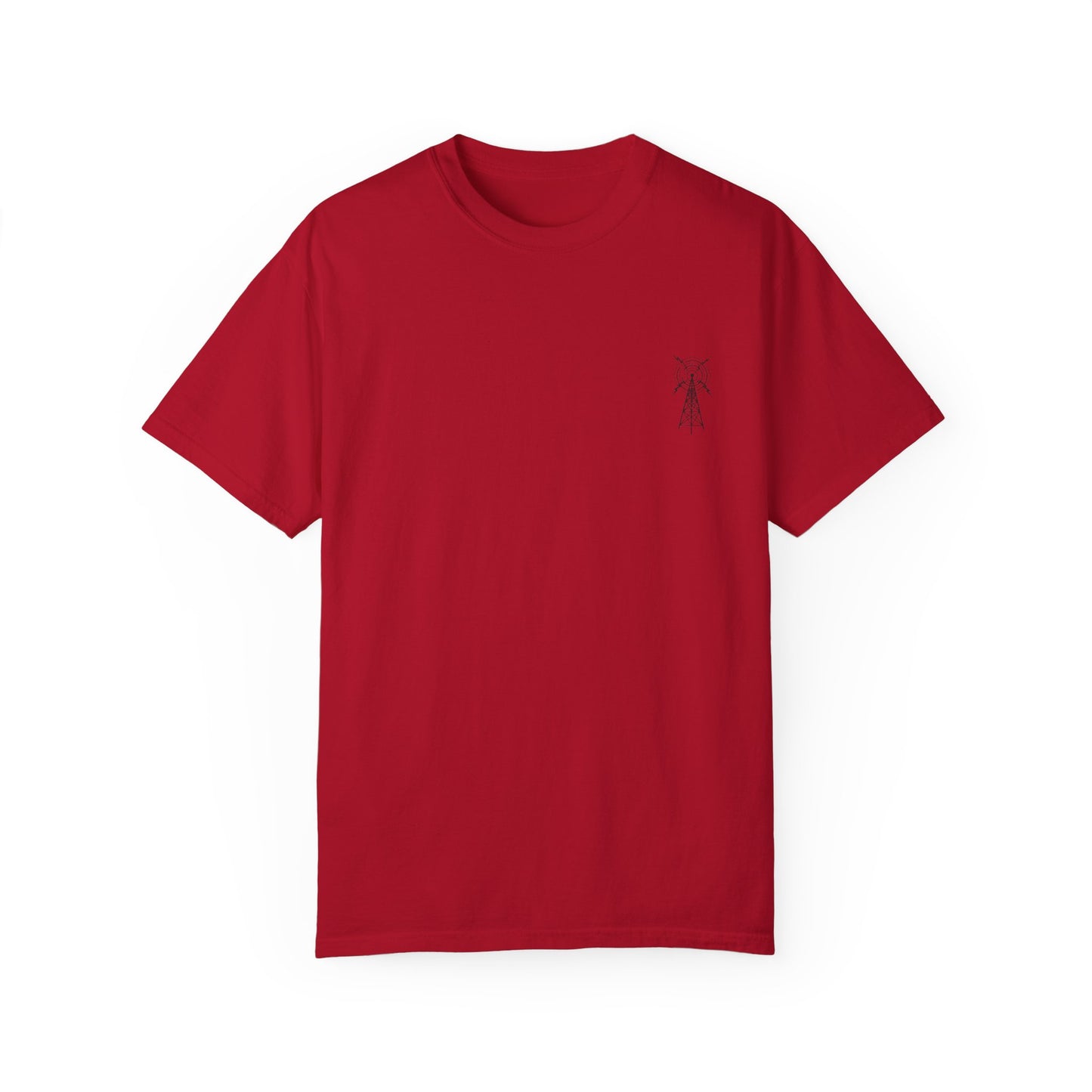 Unisex Garment-Dyed T-Shirt - Vintage TV Head Design