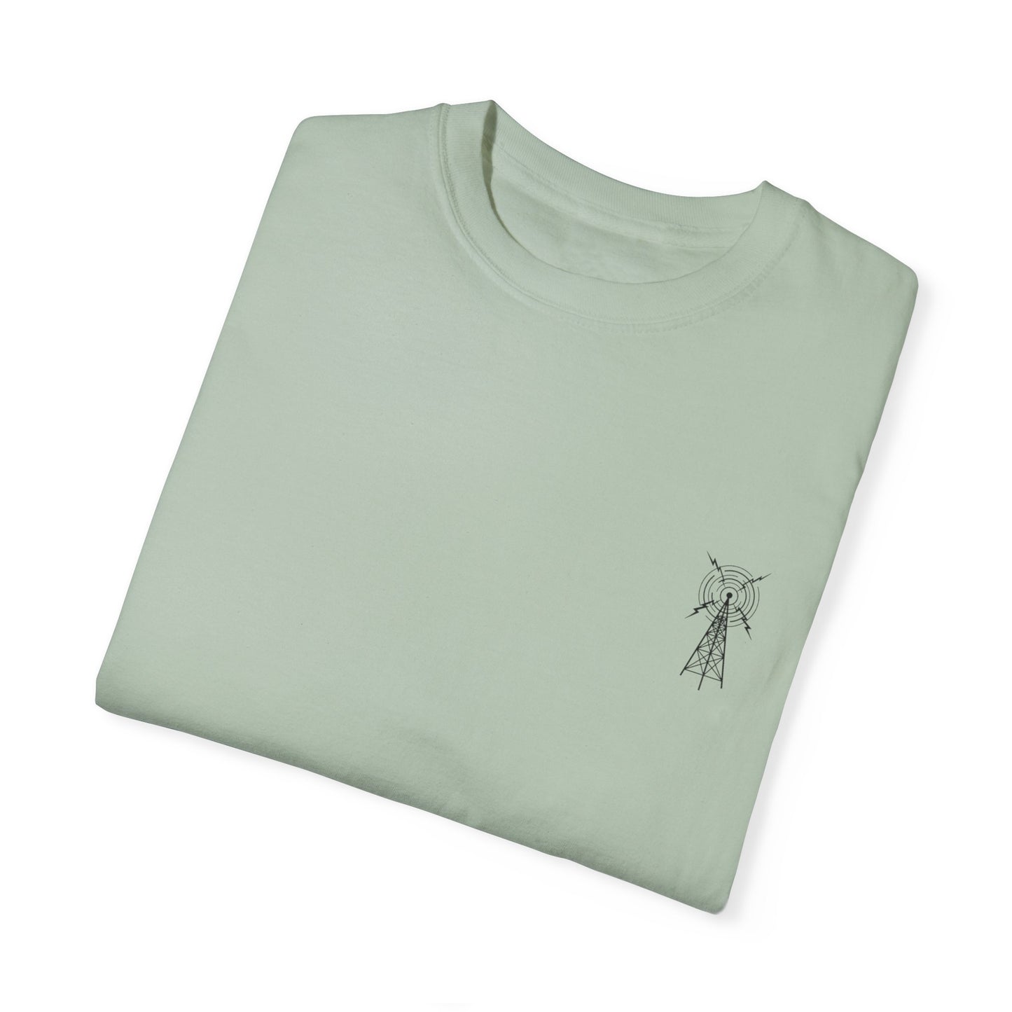 Unisex Garment-Dyed T-Shirt - Vintage TV Head Design