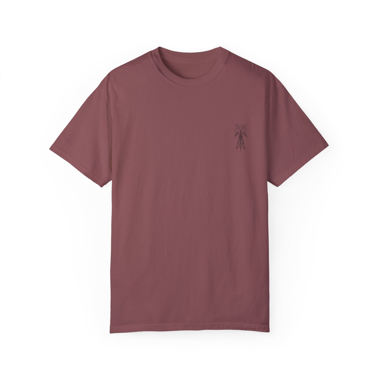 Unisex Garment-Dyed T-Shirt - Vintage TV Head Design