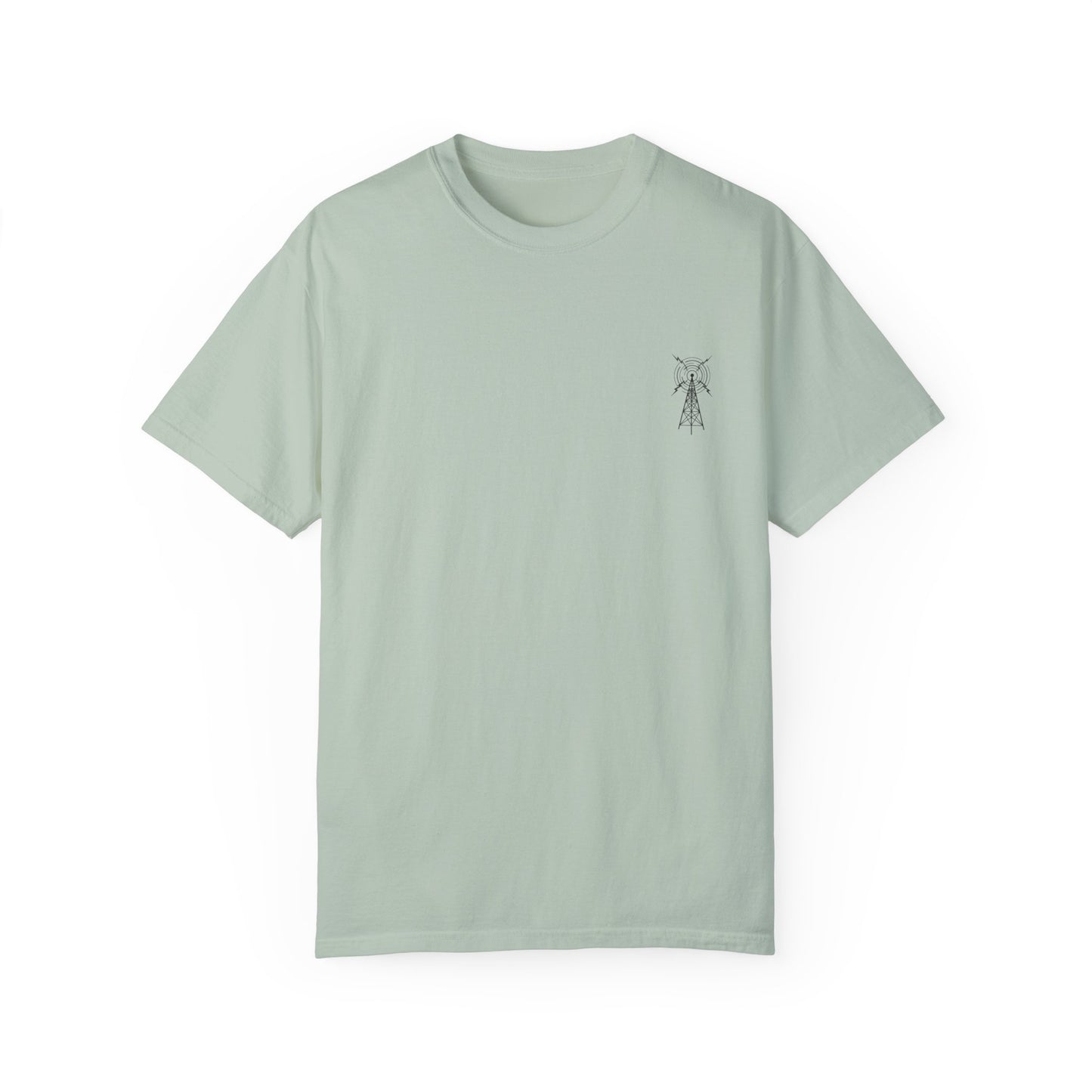 Unisex Garment-Dyed T-Shirt - Vintage TV Head Design