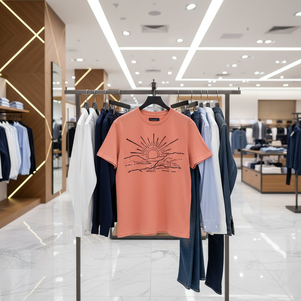 Sunrise Graphic Unisex Garment-Dyed T-Shirt - Perfect for Nature Lovers