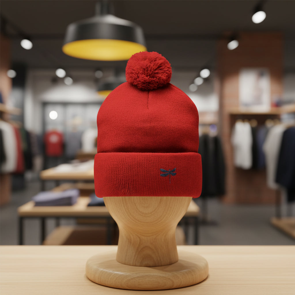 Cozy Pom-Pom Knit Cap - Perfect Winter Accessory