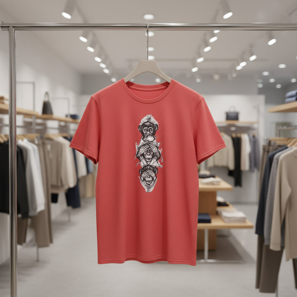 Playful Monkey Graphic Unisex Softstyle T-Shirt - Perfect for Animal Lovers
