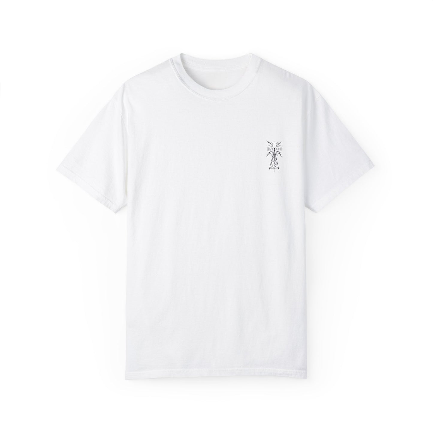 Unisex Garment-Dyed T-Shirt - Vintage TV Head Design