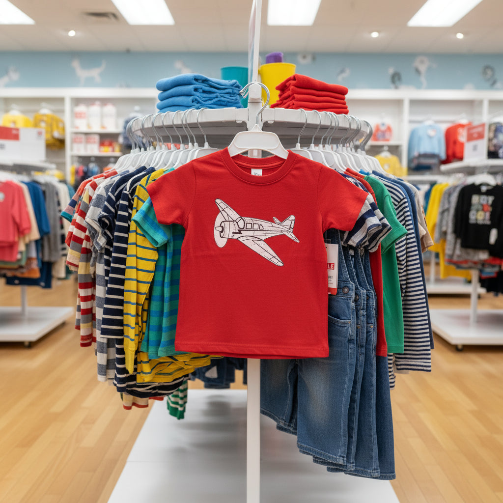 Toddler Airplane Graphic Tee - Adventure & Playful Style for Kids