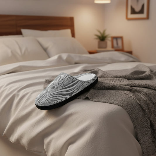 Cozy Wood Grain Women's Indoor Slippers