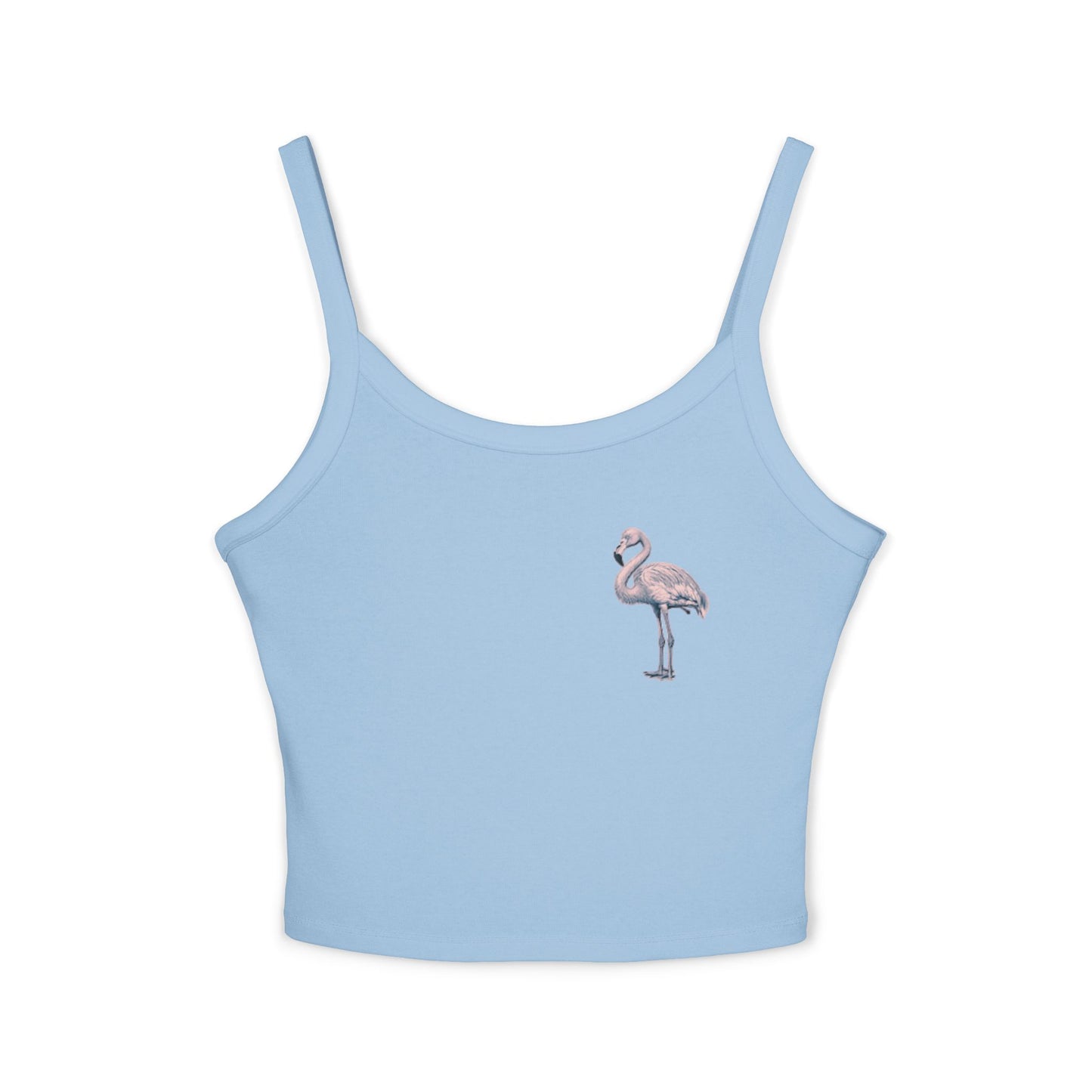 Chic Flamingo Graphic Spaghetti Strap Tank Top for Women