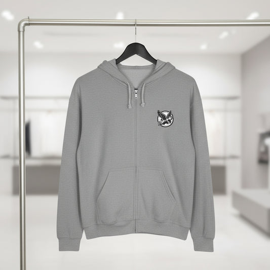 Cozy Zip-Up Hoodie with Unique Design – Perfect for Everyday Wear